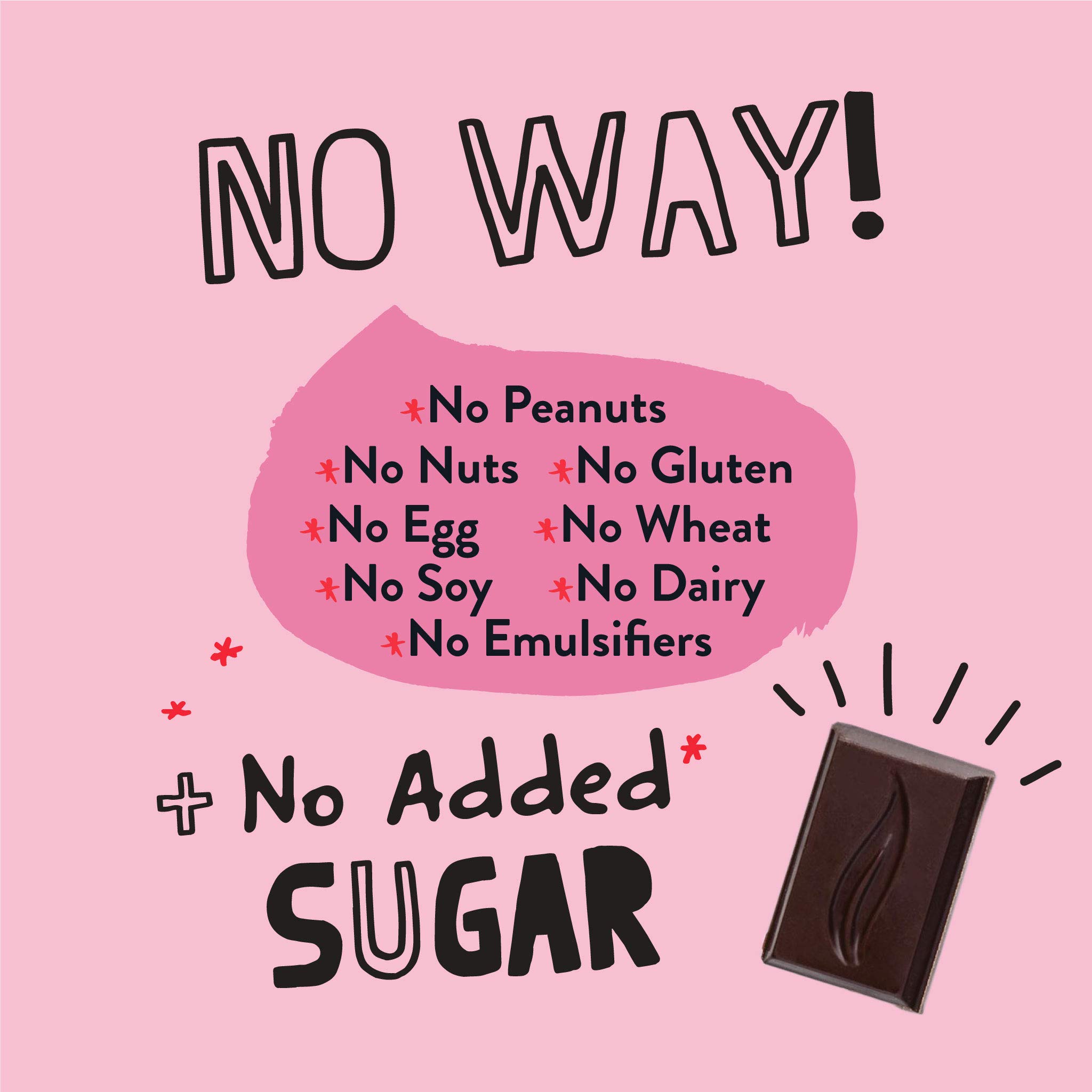 Organic No Added Sugar 100% Cacao Chocolate Bars with Cocoa Nibs - UTZ Certified, Gluten Free, Non-GMO, 5-Pack - Perfect for Baking, Snacking & Healthy Desserts