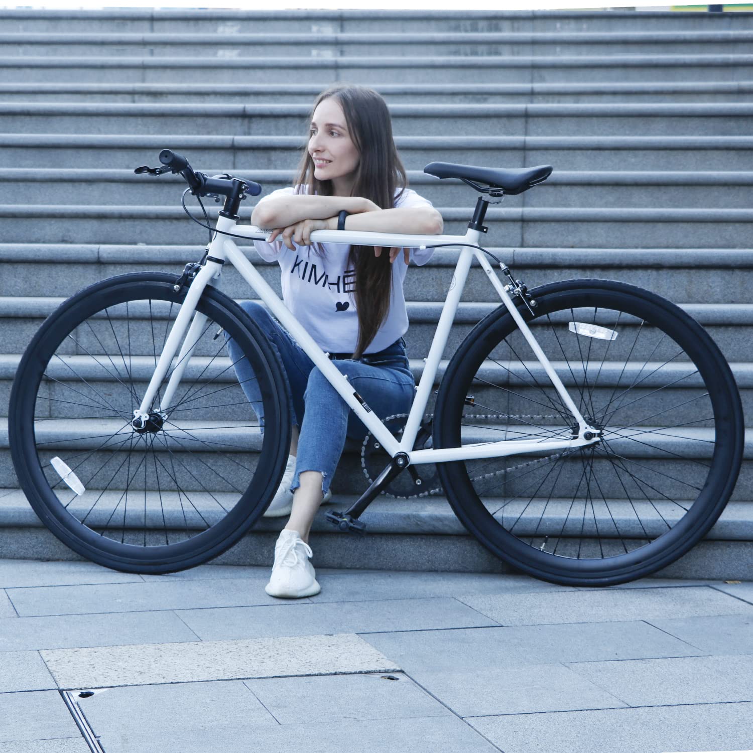 AVASTA Single-Speed Fixed Gear Fixie Bike for Urban Commuting - Lightweight Flip Flop Hub Bicycle with Multiple Color Options | Perfect for City Riding, Exercise & Hipster Lifestyle