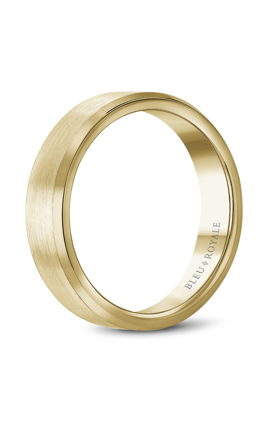 Bleu Royale Men's Wedding Band RYL 023Y5 - 14K Yellow Gold Classic Ring for Grooms, Engagement & Anniversary Gifts - Perfect for Weddings, Proposals & Special Occasions
