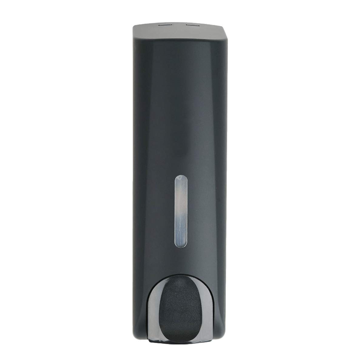 AUMIO 350ml Refillable Soap Dispenser for Shower Gel & Shampoo - ABS Wall Mounted Bathroom Organizer (Black, 1-Pack) - Perfect for Showers, Bathrooms & Kitchen Sink Areas