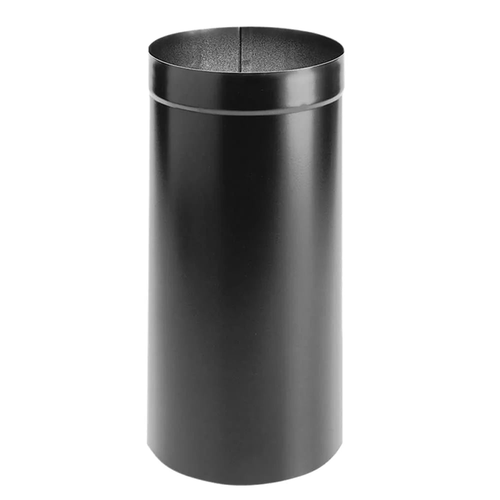 DuraVent DuraBlack Oval to Round Adapter - High-Quality Stove Pipe Connector for Wood Stove & Fireplace Venting - Perfect for Home Heating Systems & Chimney Installations