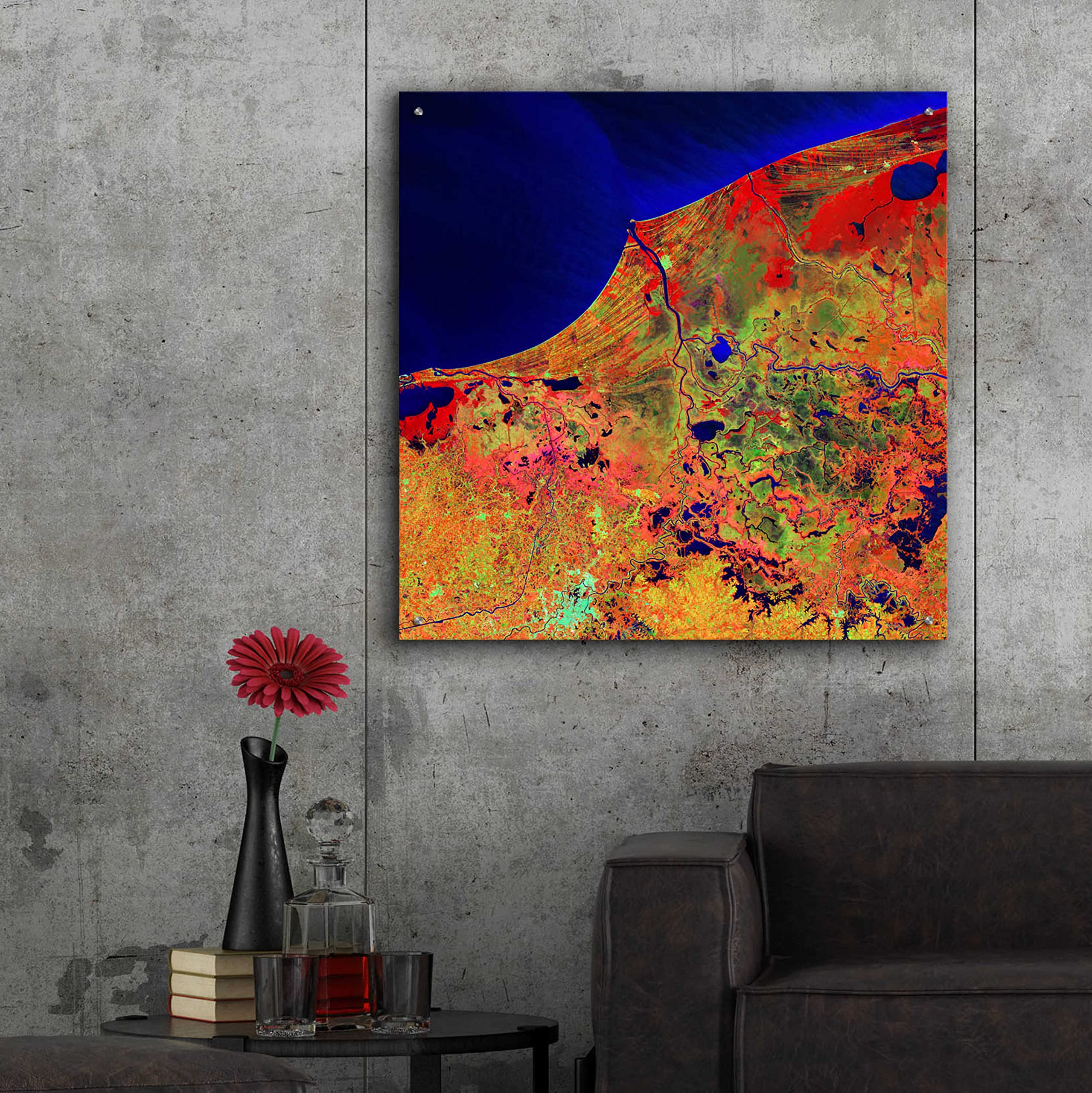 Epic Art 'Earth as Art: Mexico's Biosphere' - 36x36 Inch Acrylic Glass Wall Decor - Modern Home & Office Wall Art - Perfect for Living Room, Bedroom or Office Decoration