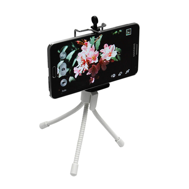 Portable Mini Tripod Stand with Universal Phone Mount for iPhone, Samsung & Other Smartphones - Perfect for Vlogging, Video Calls & Hands-Free Photography
