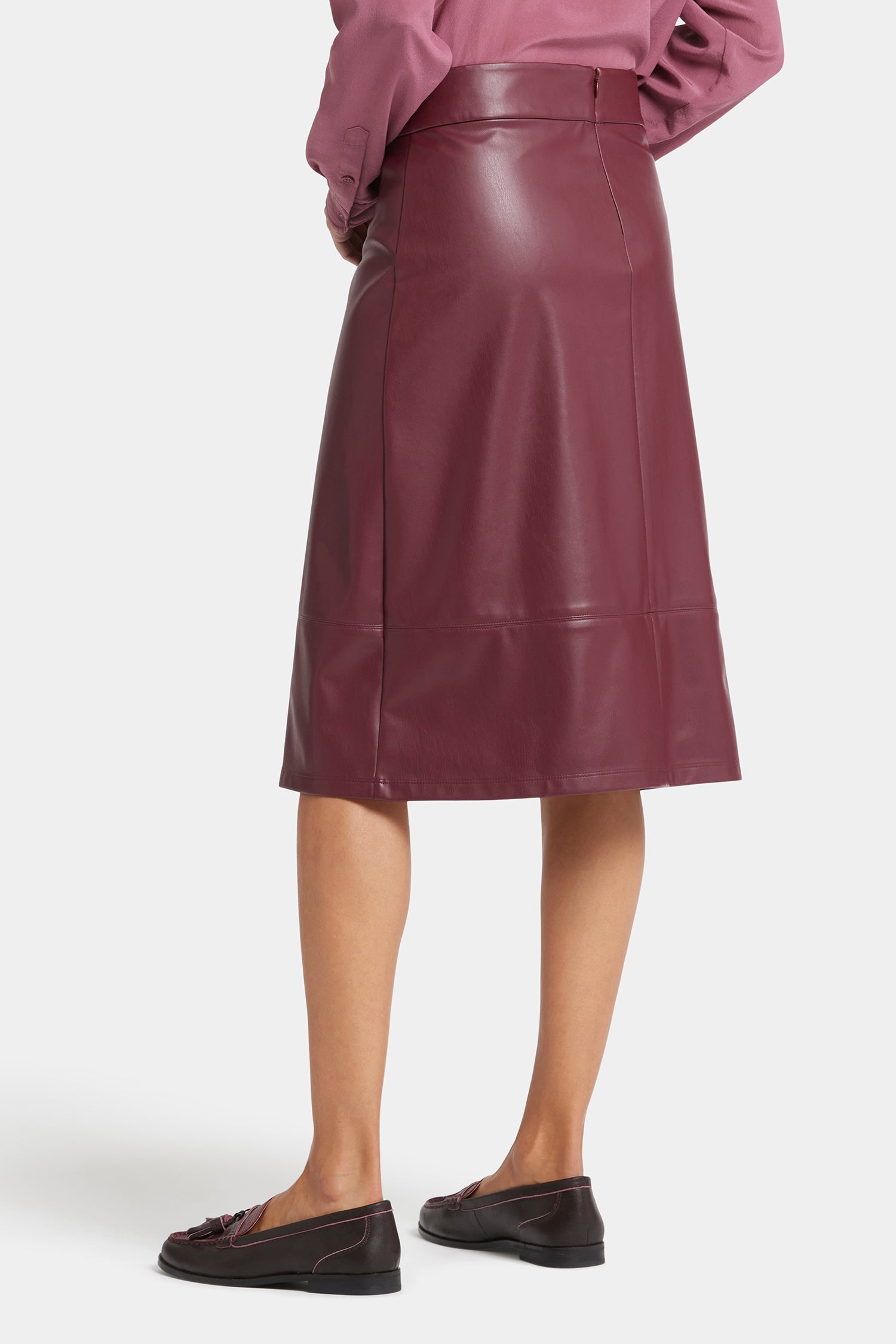 Stylish Faux Leather A-Line Skirt for Women - Trendy High Waist Mini Skirt for Party, Club & Night Out - Perfect for Casual, Office & Date Night