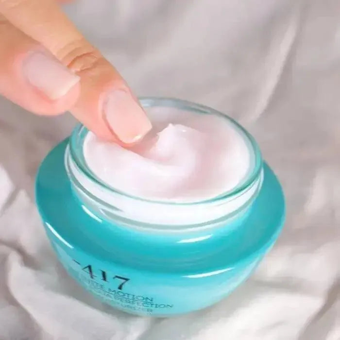417 Mineral Aqua Perfection Face Moisturizer for Oily Skin - Oil-Free Hydration & Pore Minimizing Cream - Perfect for Daily Skincare Routine & Makeup Prep