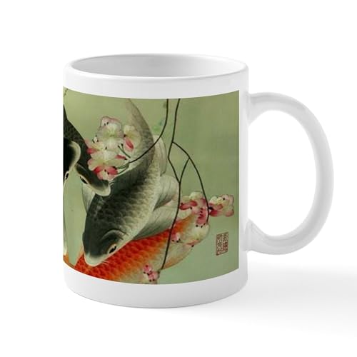 White - Zen Japanese Koi Fish Mugs