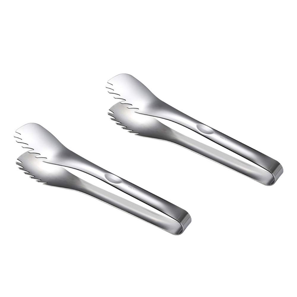 Yaoyodd19 2-Piece Stainless Steel Serving Tongs Set - Heavy Duty Kitchen Utensils for Buffet, Catering, BBQ, Steak & Bread - Perfect for Restaurants, Parties & Home Use