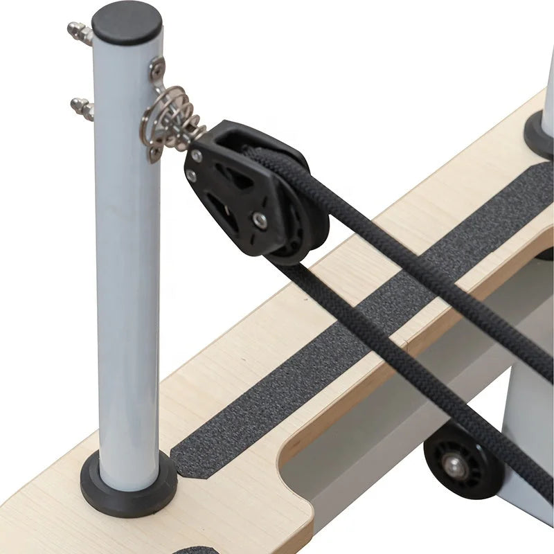 FITLAB Aluminum Pilates Reformer Machine - Professional Home & Studio Workout Equipment for Strength Training & Flexibility | Perfect for Yoga, Rehab & Fitness Enthusiasts