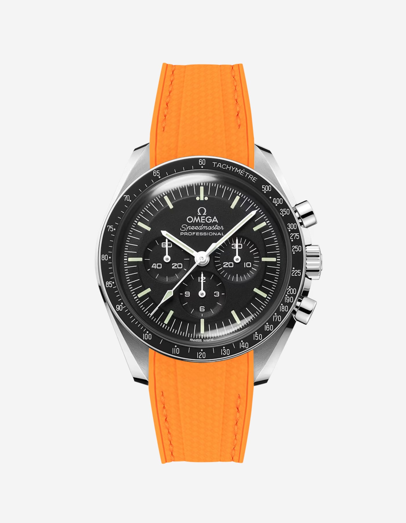 Vertech Premium Rubber Watch Band for Omega Speedmaster - Durable, Comfortable Replacement Strap for Men's Watches - Perfect for Swimming, Diving & Everyday Wear