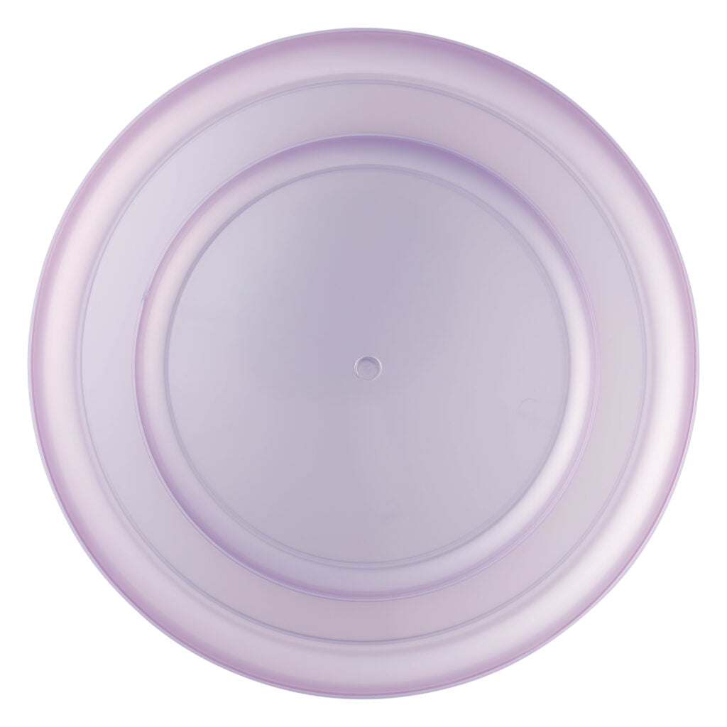 Lavender Disposable Plastic Party Supplies Set - Elegant Disposable Plates, Cups, Cutlery & Tableware for Weddings, Baby Showers & Birthday Parties - Perfect for Outdoor Events & Special Occasions