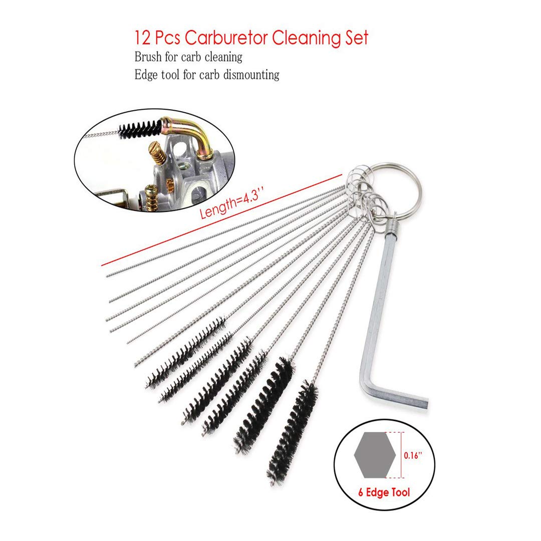 10pcs Carburetor Tool Set for 2-Cycle Engines - Tune Up & Cleaning Kit for Motorcycles, Lawn Mowers