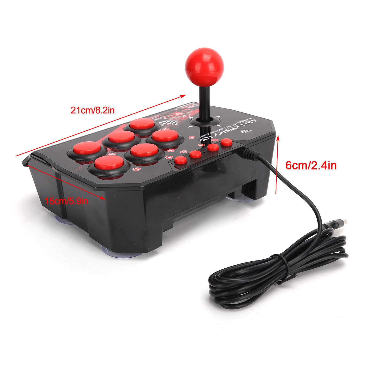 Leapiture Arcade Fight Stick for Switch/PC/PS3 - Wired Gaming Controller for Arcade Style Play