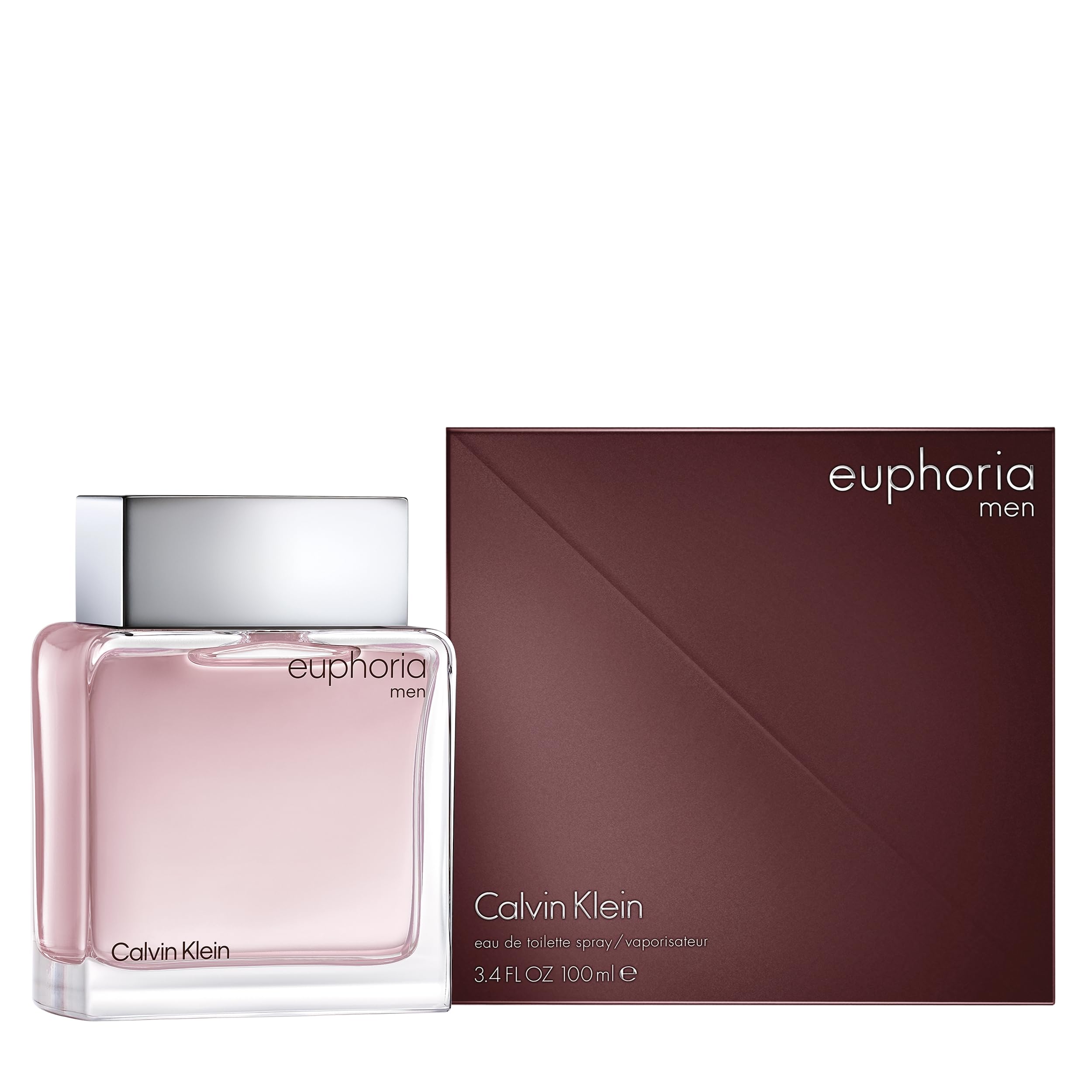 Calvin Klein Euphoria Eau de Toilette for Men | Chypre Cologne with Ginger, Black Basil, Patchouli & Amber Notes | Long Lasting Fragrance | Perfect for Date Night, Office & Special Occasions