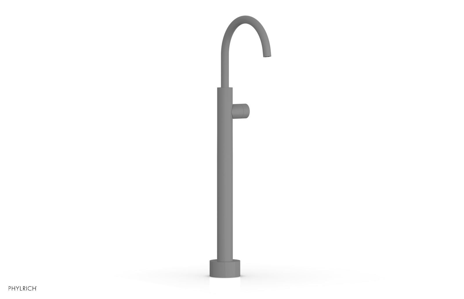 BASIC II Low Floor Mount Tub Filler with Smooth Handle - Model 230 46 04 - Perfect for Modern Bathroom Renovations and Spa-Like Showers