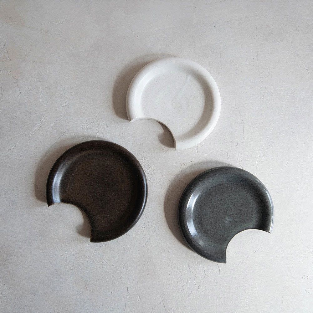 Handmade Ceramic Spoon Rest for Kitchen - Elegant & Durable Utensil Holder for Cooking, Serving & Dining Decor