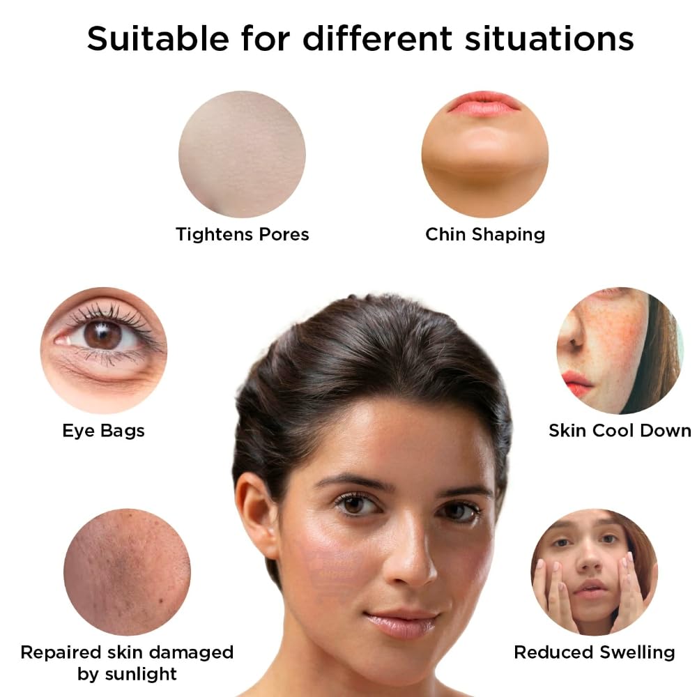 SUXUS SHOPEE Ice Roller for Face, Neck & Eyes - Leakproof Facial Massage Tool for Puffiness & Wrinkles - Perfect for Skincare Routine, Morning Depuffing & Post-Workout Recovery