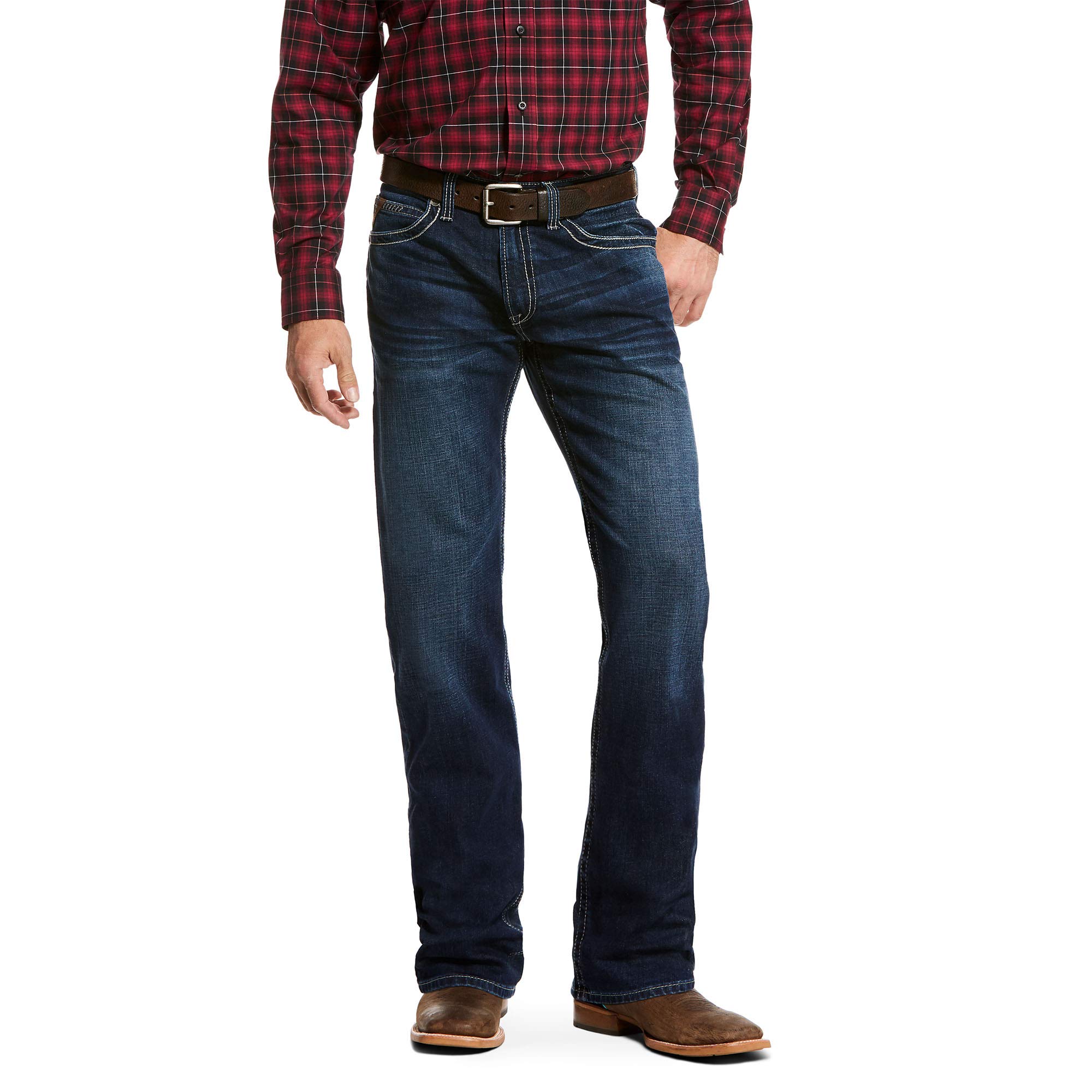 ARIAT M2 Relaxed Boot Cut Jeans for Men - Comfortable Stretch Denim Pants with Classic Fit | Perfect for Western Wear, Casual Outfits & Cowboy Boots