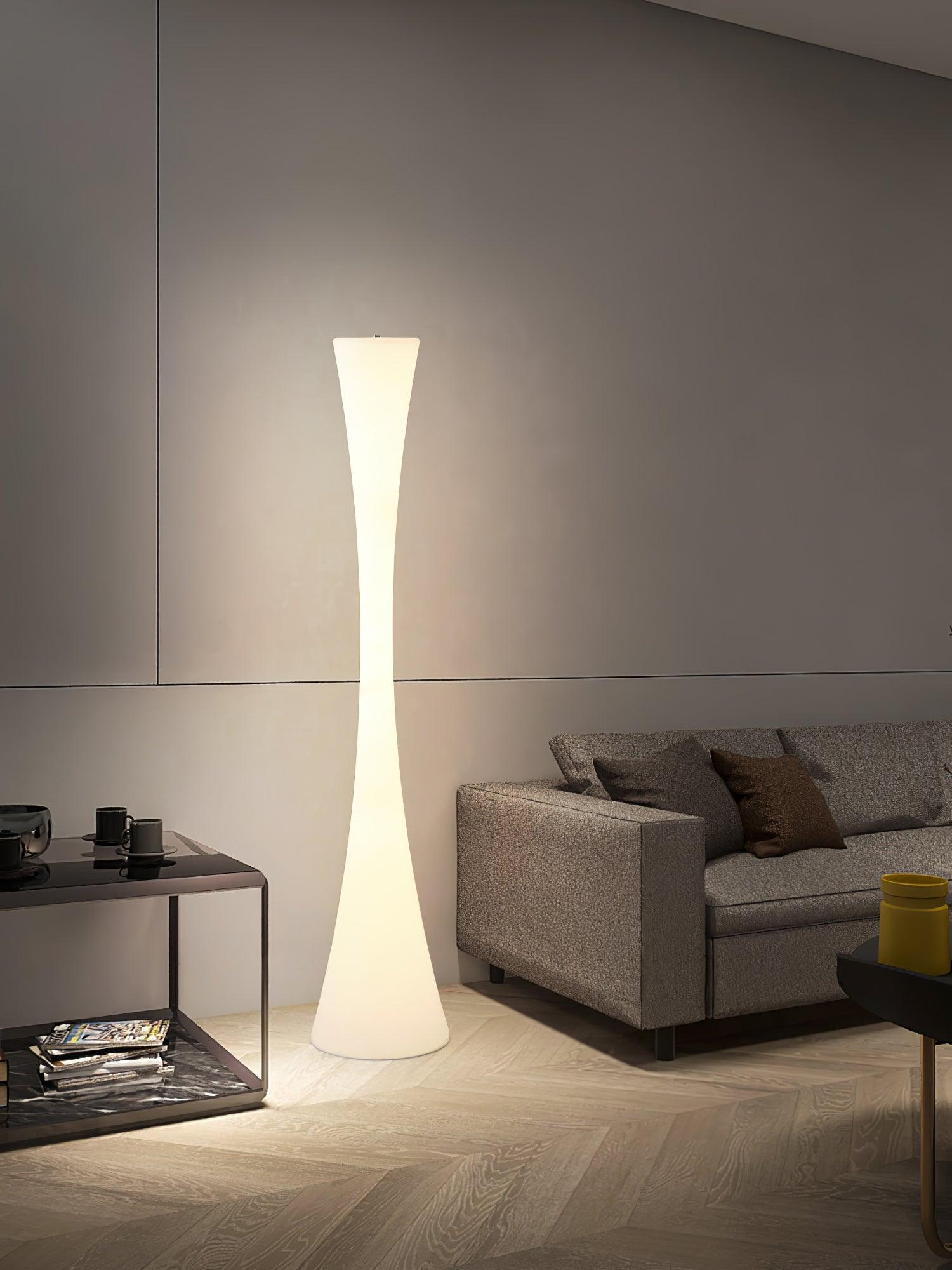 Biconica Pol Floor Lamp - Modern Adjustable Standing Light for Living Room, Bedroom & Office - Bright LED Reading Lamp with Dimmable Touch Control