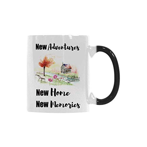 Color Changing Mug - Fun Housewarming Gift for New Home, Hot Liquid Reveals Hidden Beer Design, Ceramic Coffee Cup for Coffee & Tea Lovers | Perfect for Office Use, Gifts & Relaxing Moments