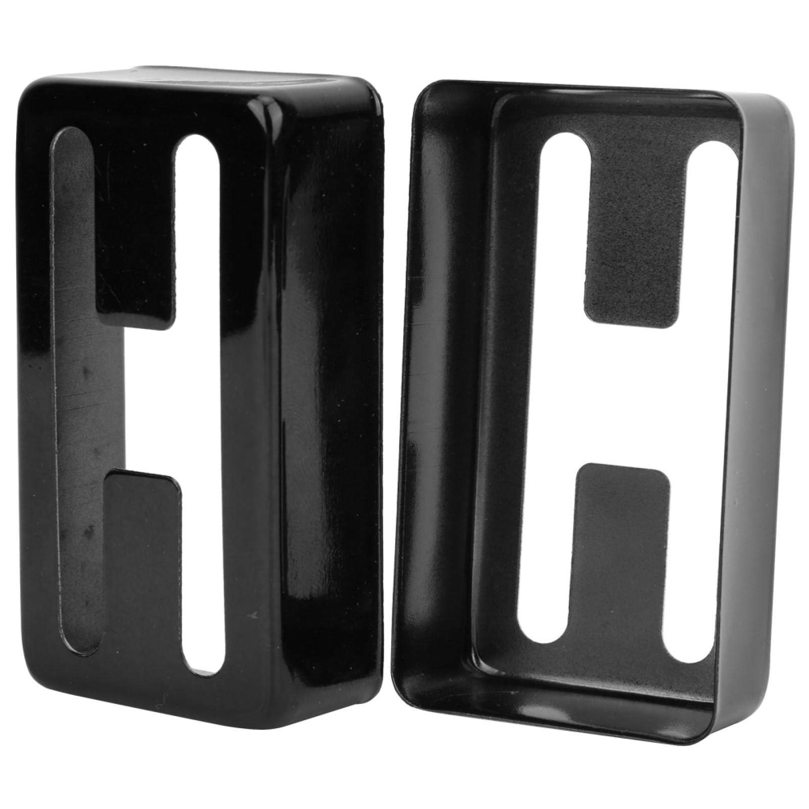 Tomotato 2-Pack Black Double Coil Electric Guitar Pickup Covers - Brass Shell for Humbucker Pickups | Perfect for DIY Guitar Repair, Replacement & Sound Enhancement