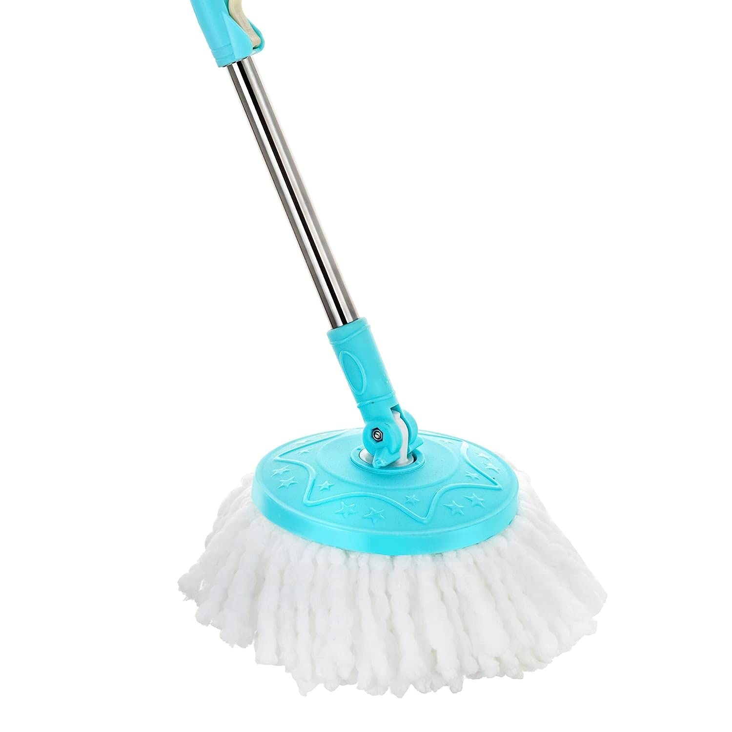 360 Degree Rotating Spin Mop with 3 Microfiber Refills - Wet Dry Floor Mop Stick for Hardwood, Tile & Laminate Floors - Perfect for Kitchen, Bathroom & Living Room Cleaning