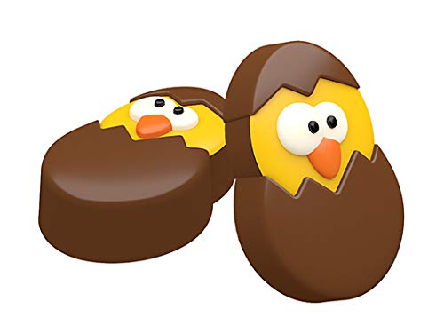 Easter Chick Sandwich Cookie Chocolate Candy Mold - Silicone Baking Mold for Easter Treats, DIY Cookies, Cupcakes & Chocolate Making - Perfect for Holiday Baking, Party Favors & Gift Giving