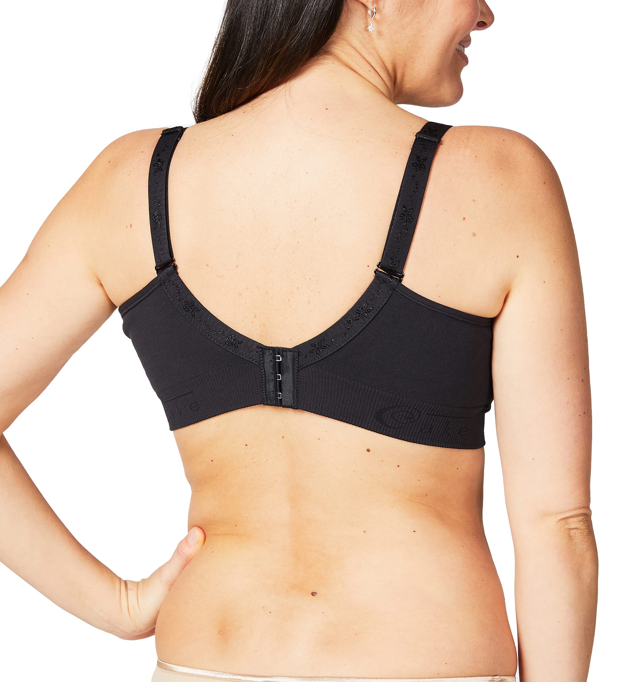 Cake Maternity Women's Seamless Nursing Bra with Removable Pads - Comfortable Contour Support for Pregnancy & Breastfeeding | Perfect for Work, Sleep and Everyday Wear