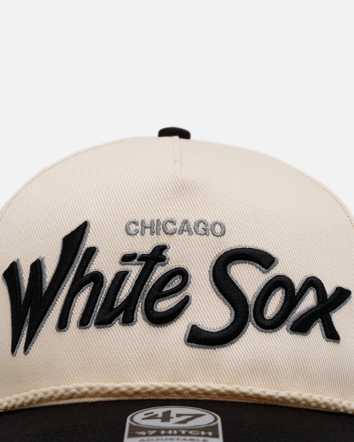 47 Brand Chicago White Sox 'MLB Opening Day' Script Hitch Snapback Hat - Adjustable Baseball Cap for Men & Women - Perfect for Games, Sports Events & Casual Wear