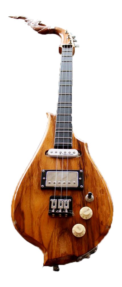 Isarn Electric Phin 3-String Guitar - Authentic Thai & Lao Traditional Musical Instrument (Pin49) - Perfect for Folk Music Performances & Cultural Events
