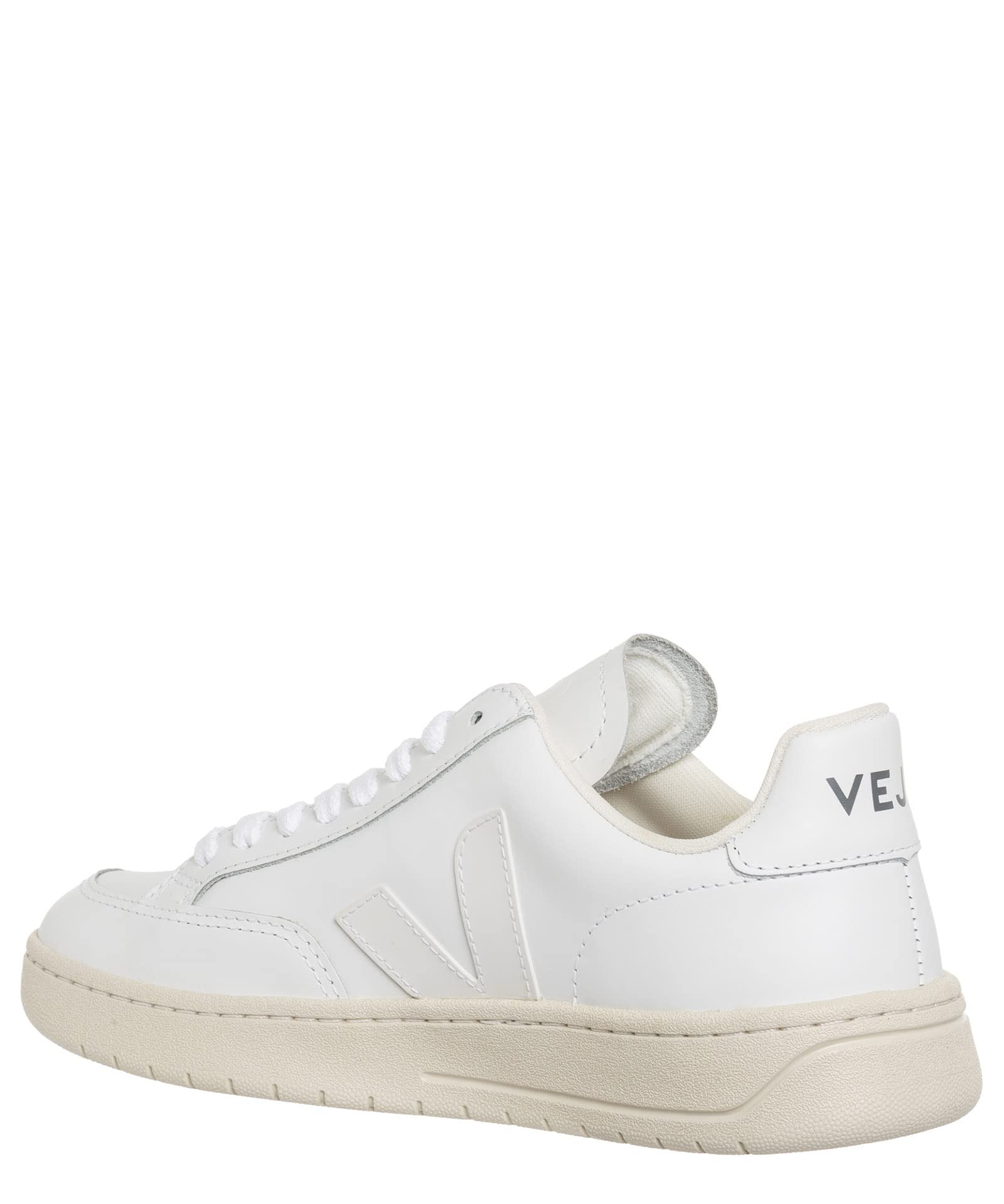 Veja Women's V-12 Leather Sneakers - Extra White Vegan Shoes | Sustainable Fashion for Casual Wear & Everyday Comfort
