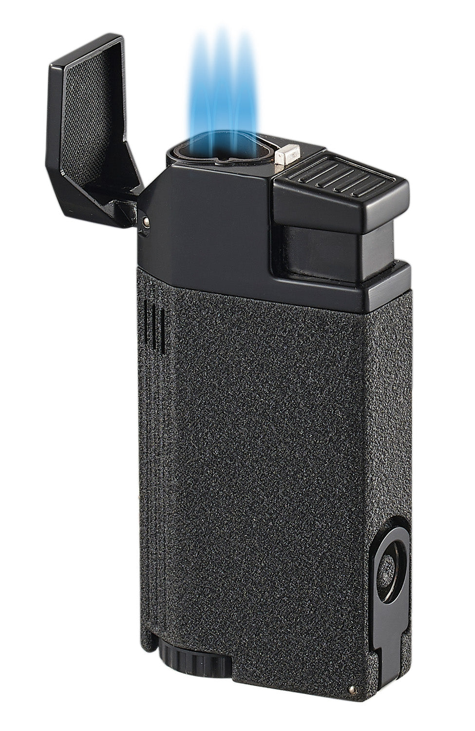 Visol Evans Black Retail Prepack 20 Cigar Lighters - Premium Windproof Butane Lighters for Cigars, Cigarettes & Outdoor Use (Camping, BBQ, Hiking)