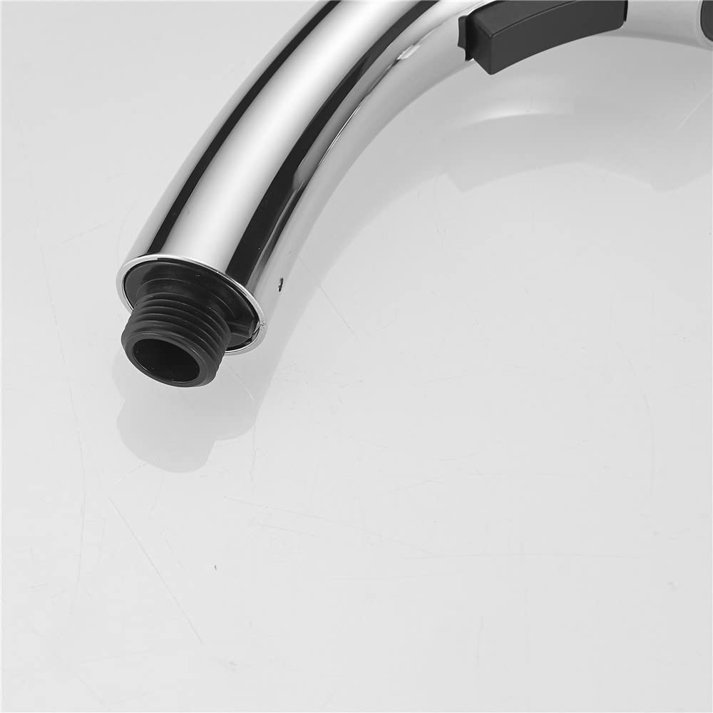 **Kitchen Pull-Out Sink Faucet Spray Head Replacement - Chrome Finish for Easy Dishwashing & Cleaning**    *(Perfect for Upgrading Old Faucets, Ideal for Washing Dishes, Fruits, and Vegetables in Modern Kitchens)*