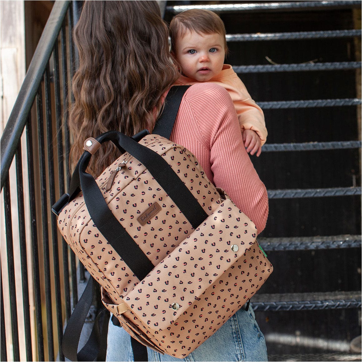 Babymel Georgi Eco-Friendly Vegan Leather Diaper Backpack - Stylish & Spacious Baby Bag for Moms, Perfect for Travel, Daycare & On-The-Go Parenting