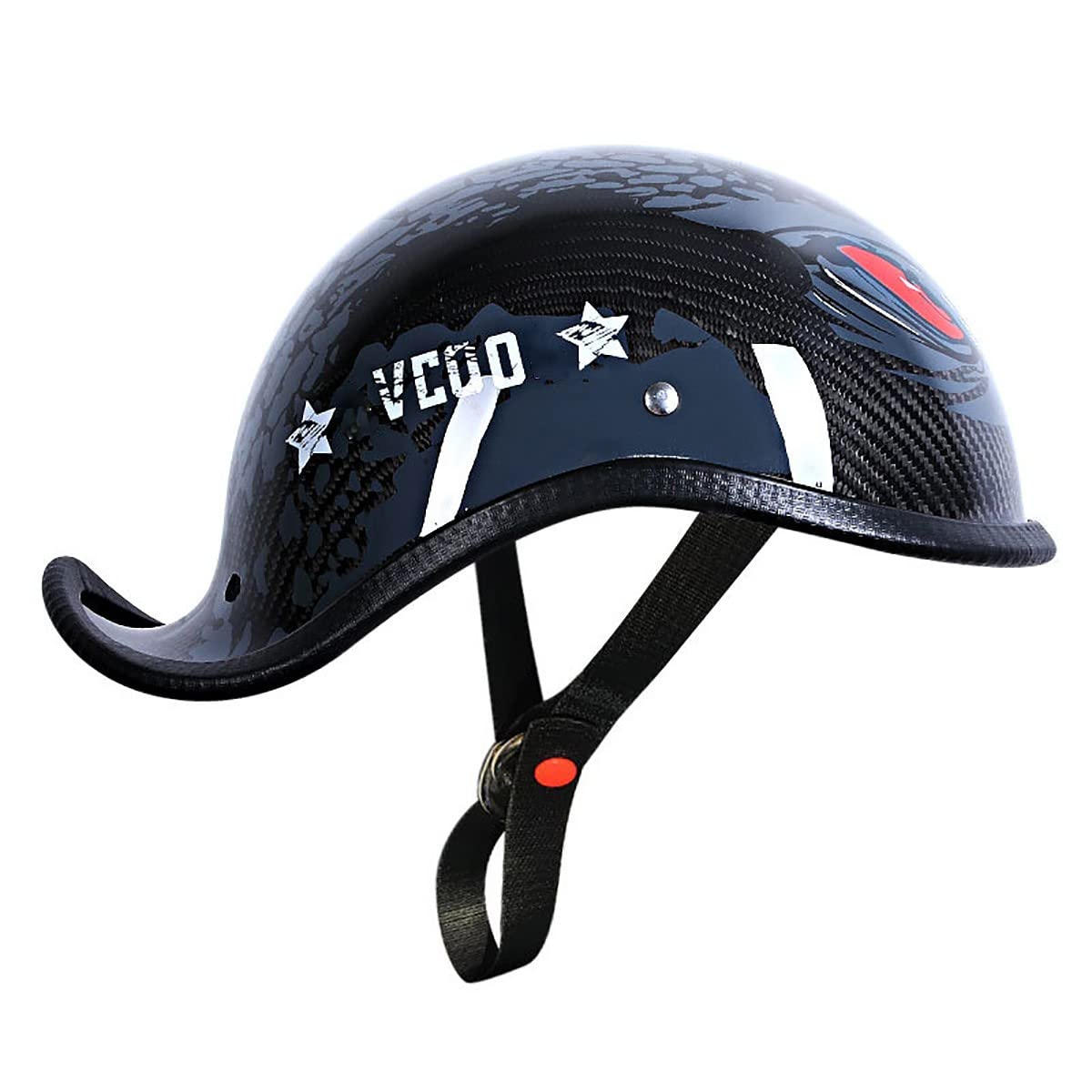 DOT/ECE Approved Motorcycle Half Helmet for Men & Women - Summer Riding