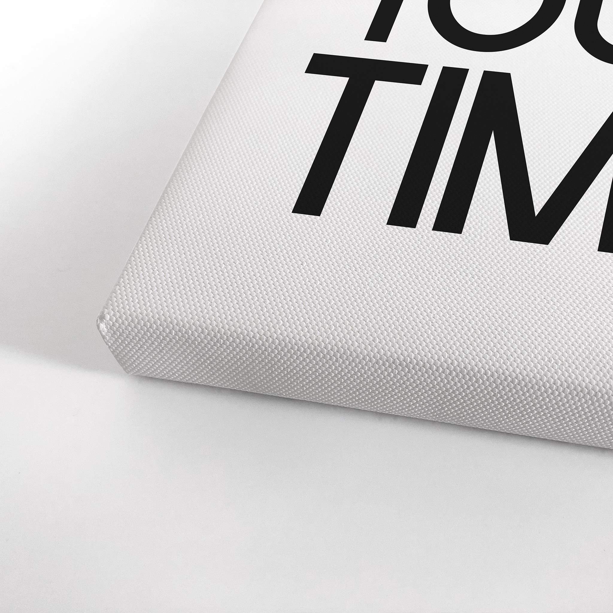 Funny Bathroom Wall Art - 'Relax It's Your Time' Canvas Print - 40x30 Inch Ready to Hang Bathroom Decor - Made in USA - Perfect for Powder Room, Guest Bathroom & Home Decoration