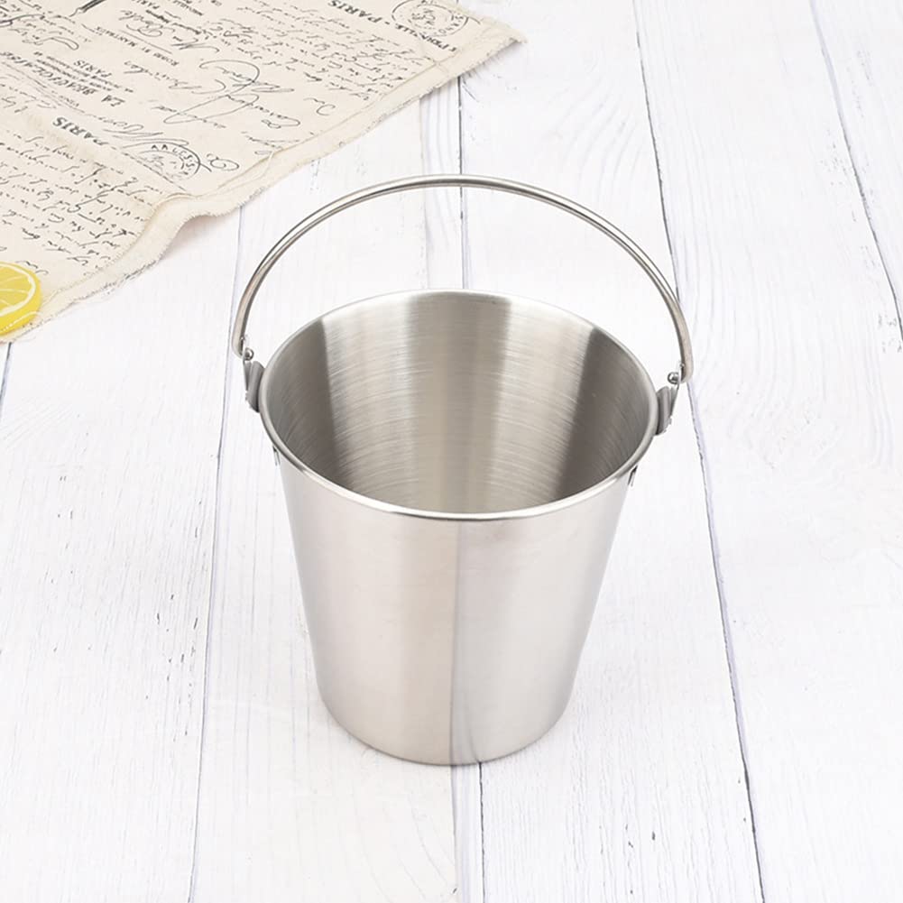 Stainless Steel Ice Bucket with Handles - 1000ML Portable Cooler for Chips, Snacks & Drinks - Perfect for Parties, Bars, Home & Outdoor Gatherings