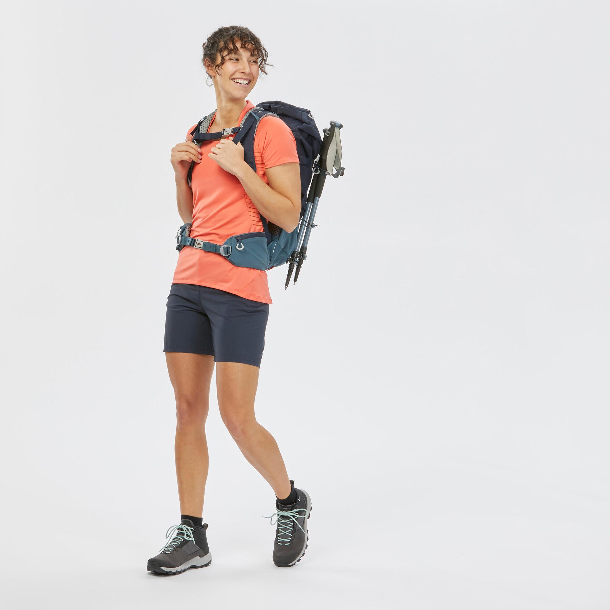Quechua Women's MH100 Hiking Shorts - Lightweight Quick-Dry Outdoor Shorts for Hiking, Camping & Travel - Perfect for Summer Adventures & Trail Running