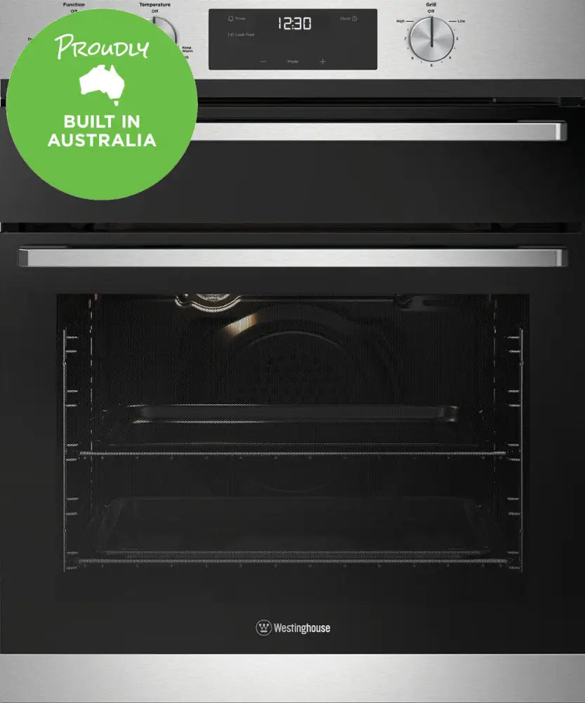 Westinghouse WVG6555SD 60cm Stainless Steel Multifunction Gas Oven with Separate Grill - Perfect for Baking, Roasting & Grilling in Home Kitchens