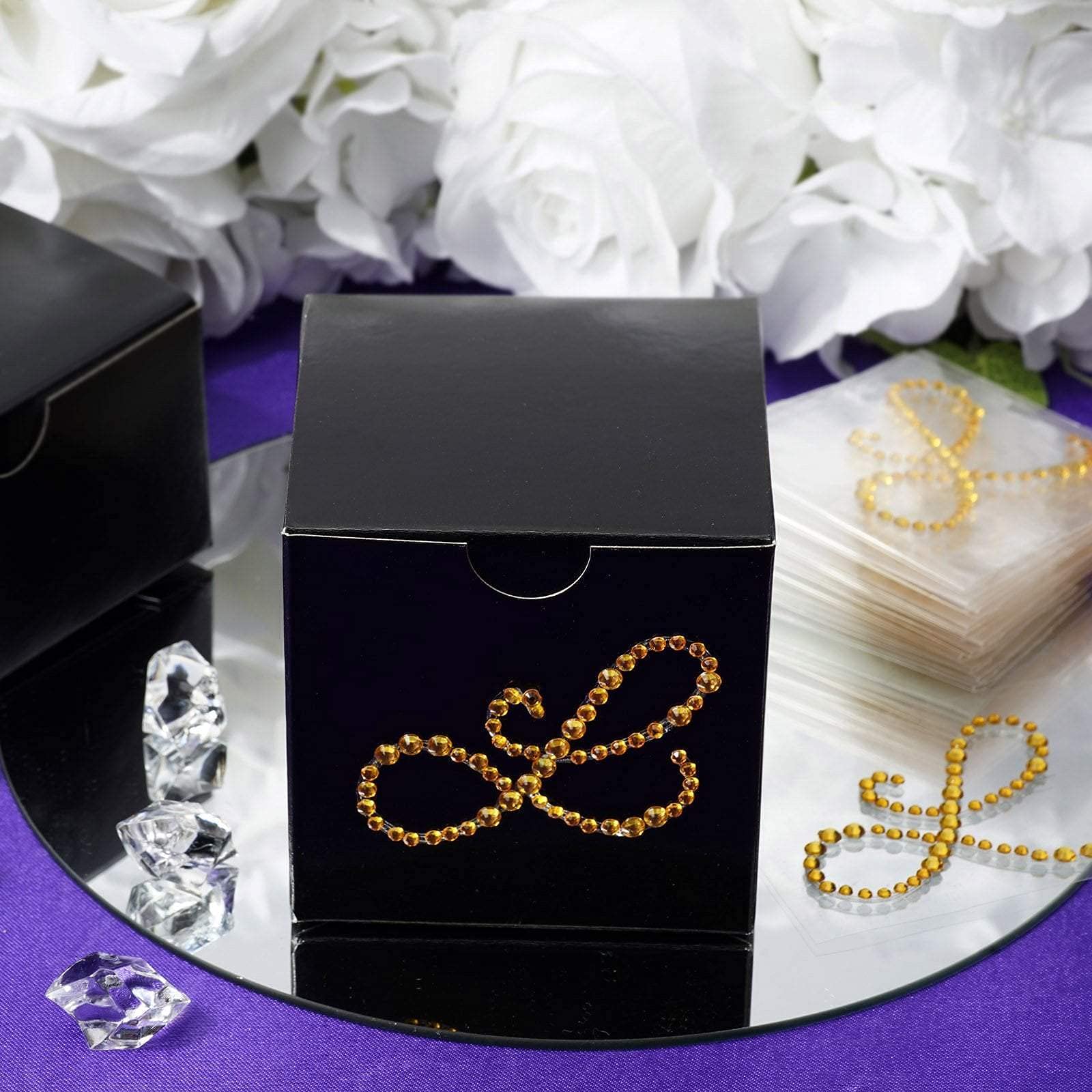 12pcs Balsa Wood Circles with Gold Rhinestone Gem Stickers - DIY Craft Embellishments for Scrapbooking, Cards, and Home Decor