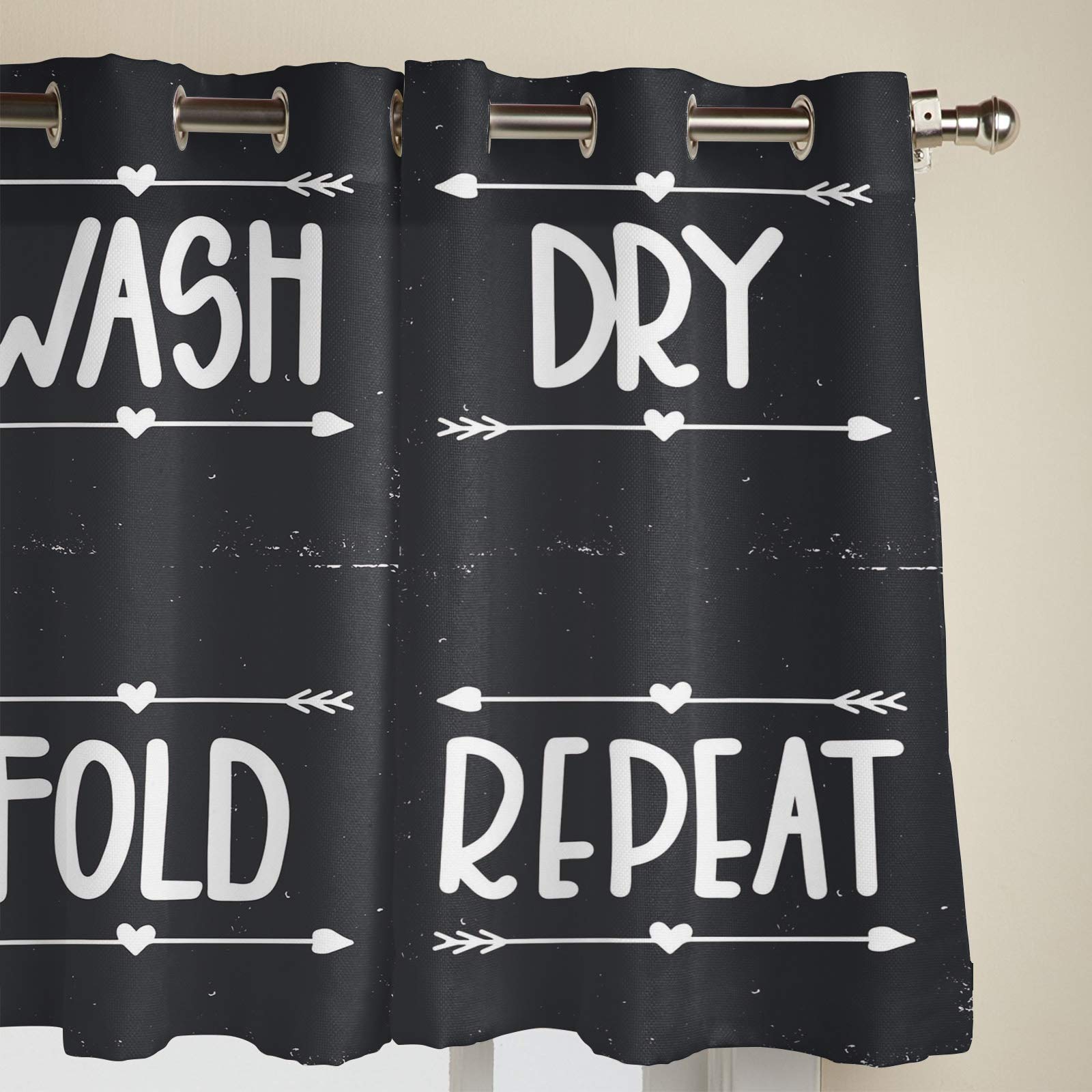 Blackout Curtains for Laundry Room - 2 Panels 40