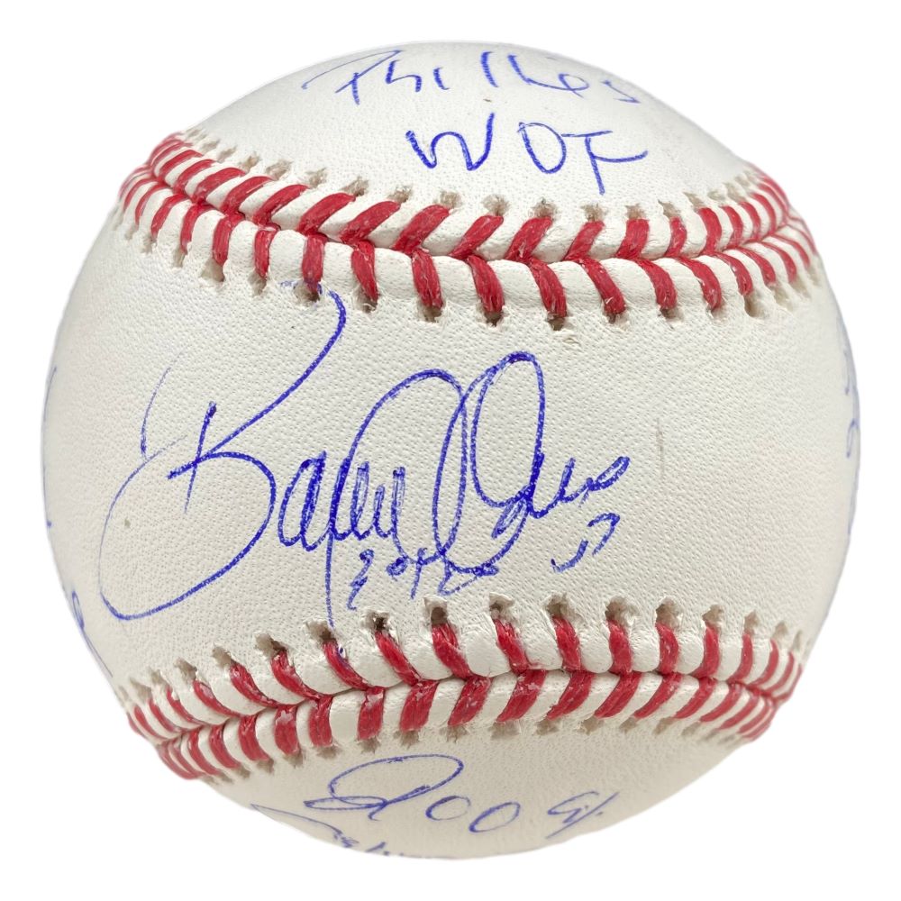 Bobby Abreu Autographed Philadelphia Phillies Official MLB Baseball with 4 Inscriptions - JSA Certified - Perfect for Baseball Memorabilia Collections and Phillies Fans Gifts