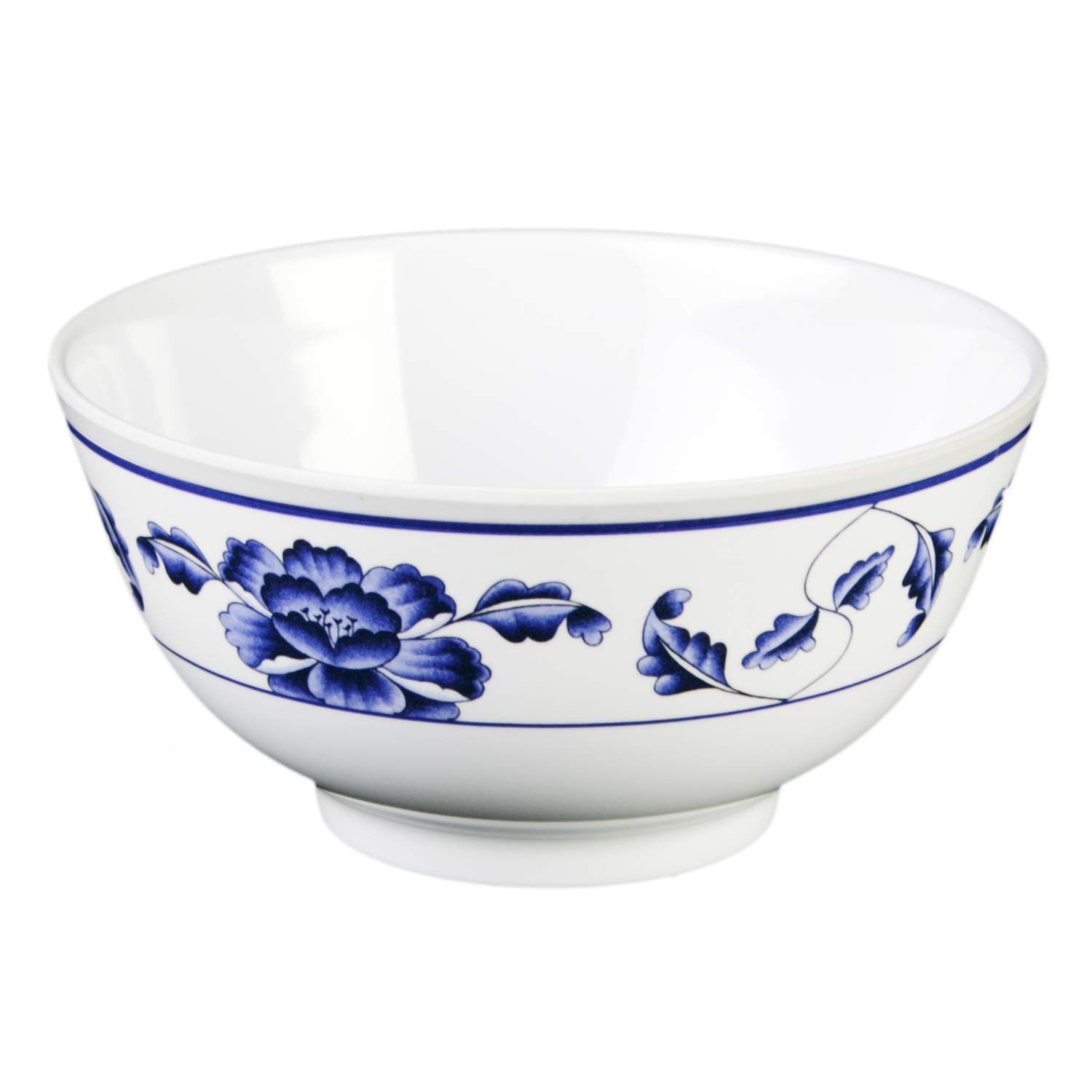 Premium 25 oz Melamine Rice Bowl Set of 12 - Durable 5 7/8