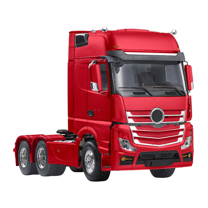 1/14 Scale 6x4 3-Axle High Top RC Tractor Truck with Radio Remote Control - DIY Hobby Model Kit for Painting - Perfect for Collectors, RC Enthusiasts & Off-Road Simulation Play