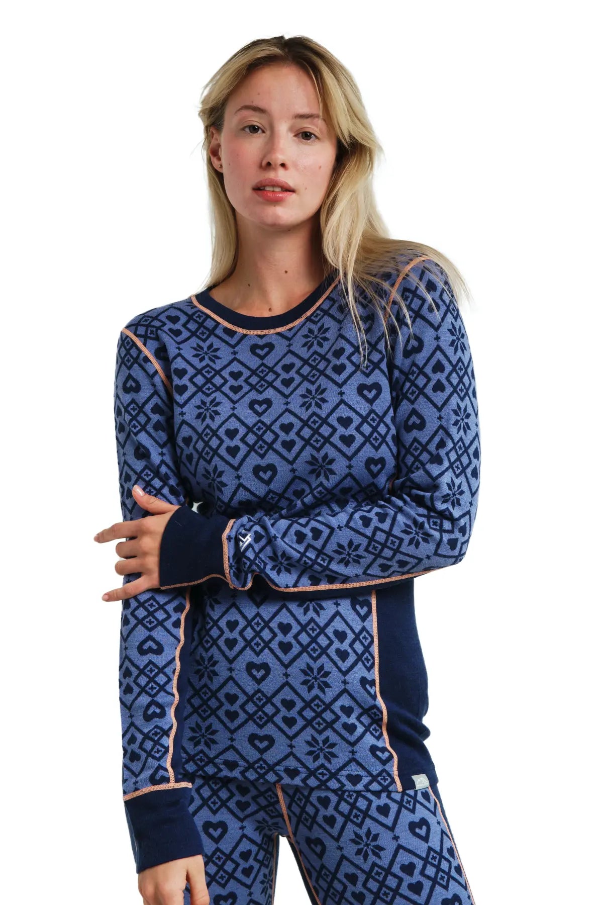 Women's Merino Wool Long Sleeve Thermal Shirt 250 GSM - Soft Winter Base Layer for Hiking, Skiing & Outdoor Activities - Holiday Lilac Color