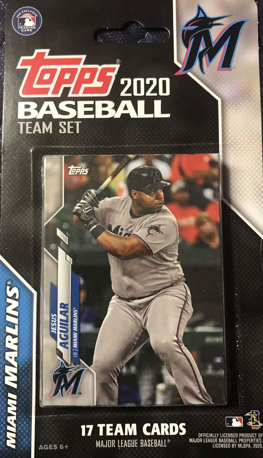 Miami Marlins 2020 Topps Team Set - 17 Cards with Aguilar & Anderson for Collectors