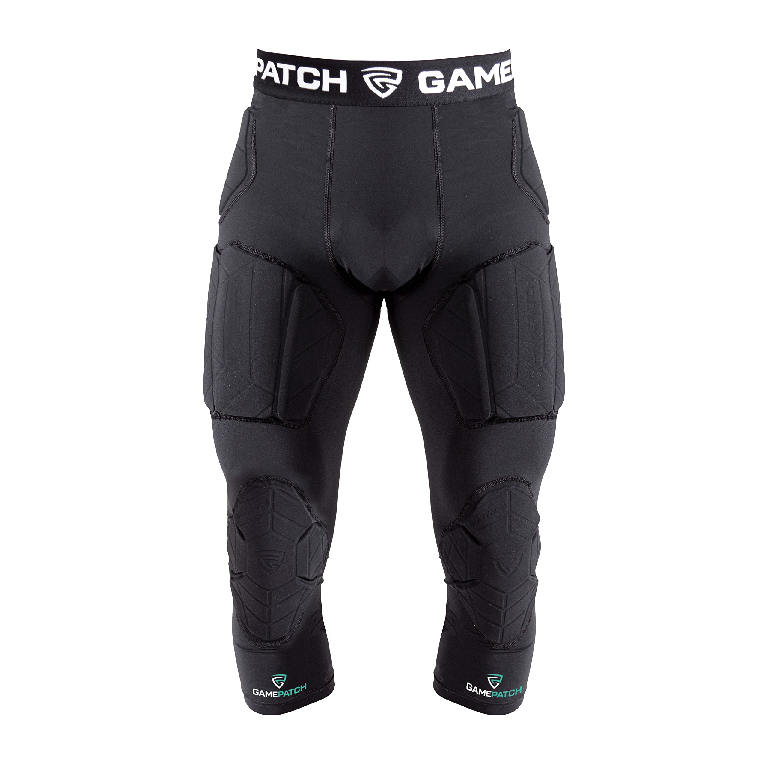 3/4 Compression Tights with Knee & Hip Protection | Shock Absorbing Technology for Men, Women & Kids | Perfect for Running, Yoga & Workouts