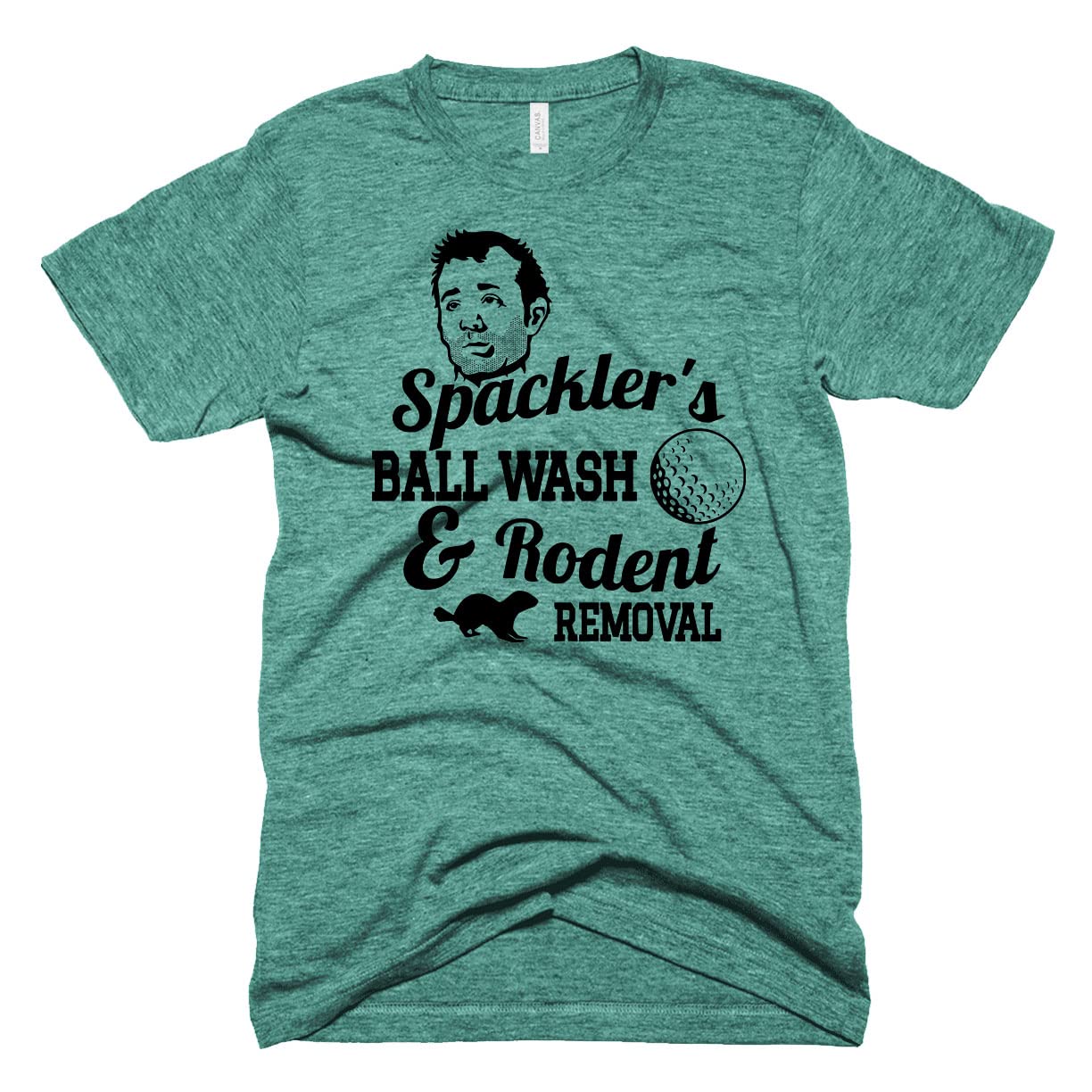 Funny Vintage Golf Shirt - Bill Murray Caddyshack Movie T-Shirt | Rodent Removal Spacklers Retro Tee for Golf Lovers & Comedy Fans | Perfect for Golf Outings, Movie Nights & Casual Wear