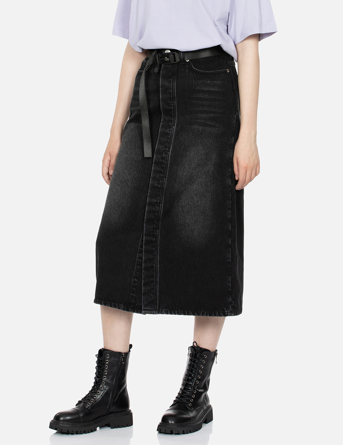 Stylish Seagull Appliqué Denim Skirt for Women - Trendy High Waist A-Line Jean Skirt - Perfect for Casual Outings, Beach Vacations & Summer Fashion