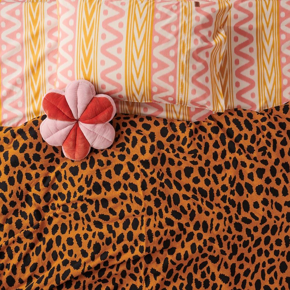 Ikat & Dreams Candy Cotton Single Pillowcase - Soft & Breathable Bedding for Comfortable Sleep - Perfect for Home, Dorm, or Travel Use