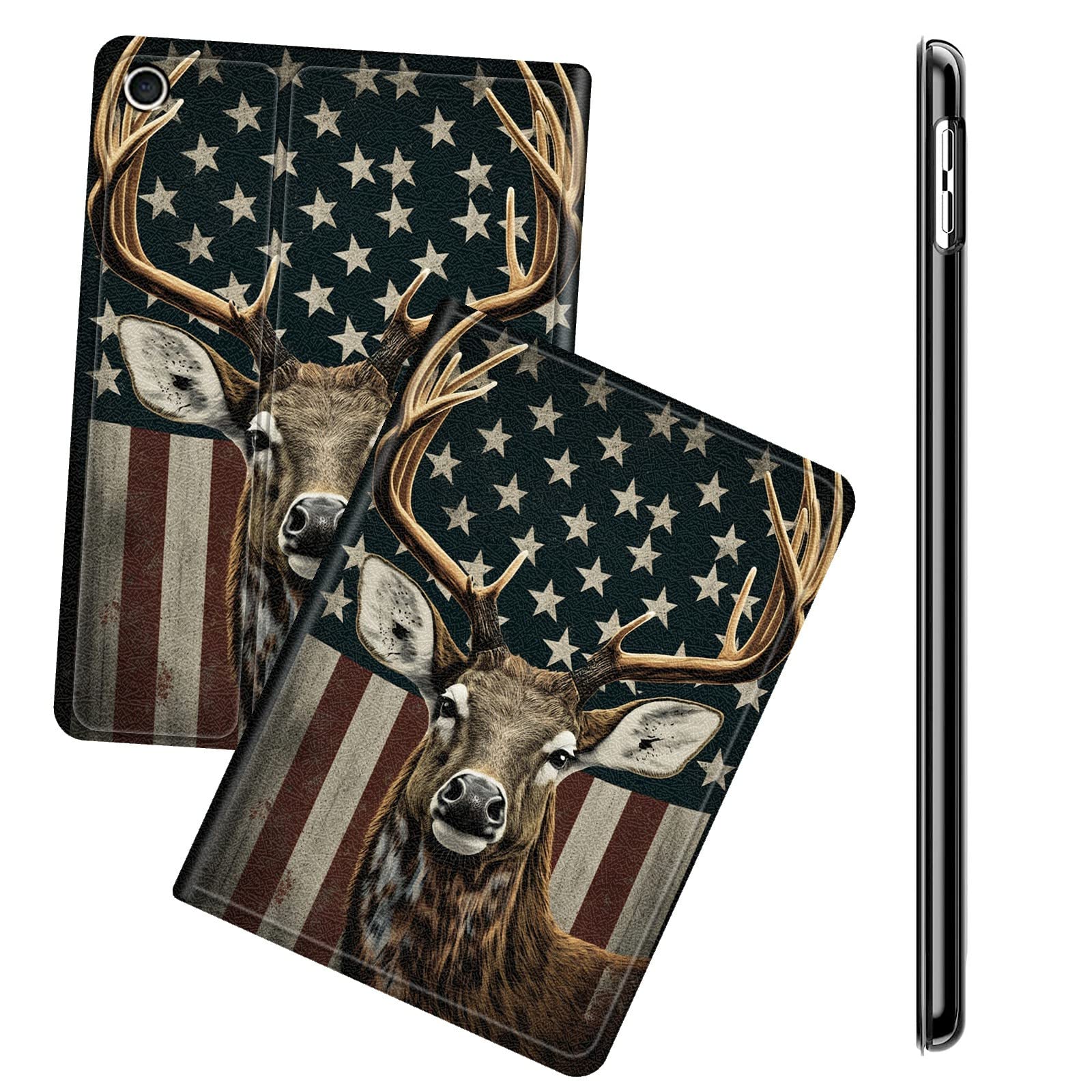 Premium Shockproof iPad Mini 7th/6th Gen Case (2024/2021 Model) - 8.3 Inch Multi-Angle Stand Protective Cover with American Flag Design for Men & Women | Perfect for Work, Travel & Home Use